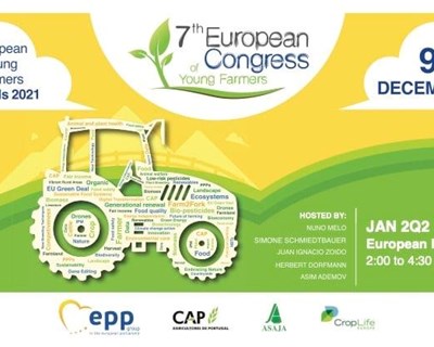 7º Congresso Europeu de Jovens Agricultores realiza-se a 9 de Dezembro
