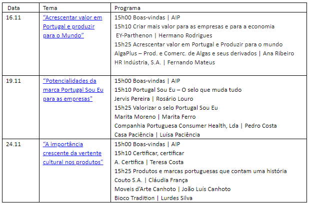 Portugal Sou Eu webinars