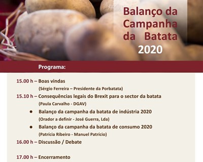 Balanço da campanha da batata realizado em formato digital