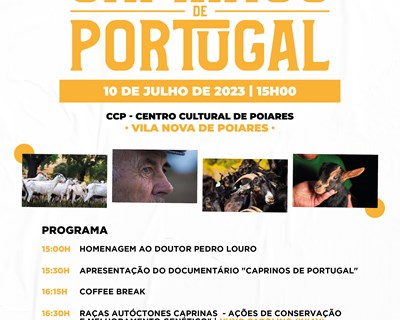 Evento de apresentação do documentário "Caprinos de Portugal" a 10 de julho