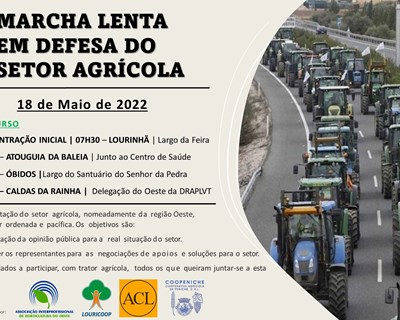 Marcha Lenta em Defesa do Setor Agrícola a 18 Maio de 2022