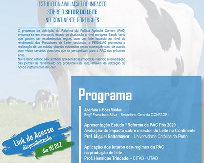 Reforma da PAC pós 2020 - Estudo de impacto sobre o setor do leite no continente português