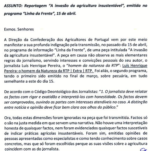 CAP opinião