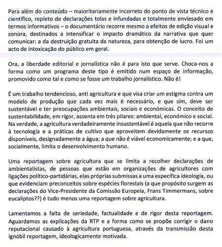 CAP opinião