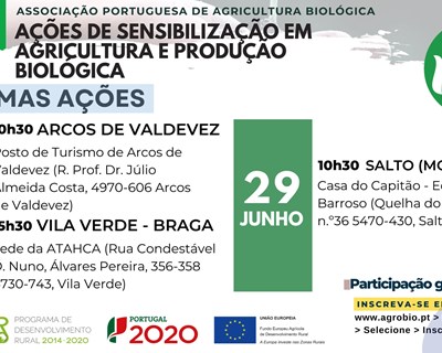 AGROBIO realiza 3 ações de sensibilização em Agricultura e Produção Biológica