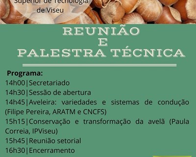 CNCFS promove palestra técnica sobre a cultura da avelã