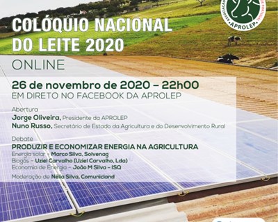 Colóquio Nacional do Leite 2020 realiza-se em novembro