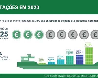 Exportações da Fileira do Pinho em 2020 já são conhecidas