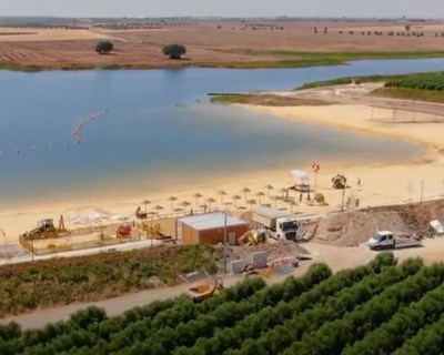 Ministra da Agricultura inaugura parque fluvial de Cinco Reis e visita fotovoltaica flutuante de Cuba