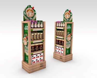 NESCAFÉ® Dolce Gusto® cria expositores reutilizáveis feitos a partir de plástico 100% reciclado