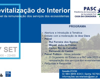 O papel da remuneração dos serviços dos ecossistemas na revitalização do território é tema de webinar