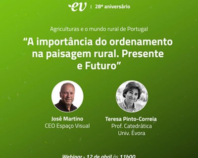Ordenamento da paisagem rural é tema em webinar
