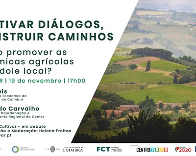 Projeto Cultivar realiza webinar sobre promoção das dinâmicas agrícolas de índole local