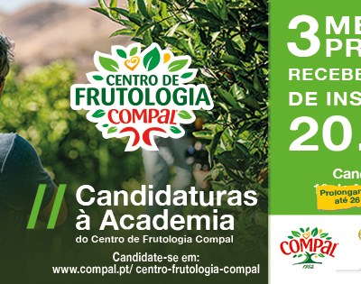 Prolongamento do prazo de Candidatura à Academia do Centro de Frutologia Compal 2023/2024
