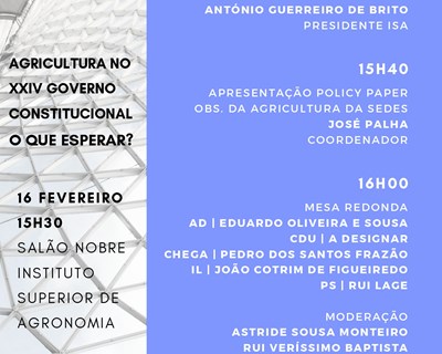 SEDES apresenta relatório ‘Reflexões e Políticas para uma Agricultura Sustentável e Competitiva’