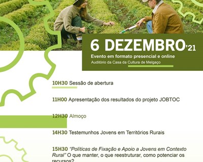 Seminário final JOBToc "Jovens nos territórios rurais: oportunidades e constrangimentos"