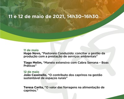 Sessão de Dinamização online: “O pastoreio de percurso e o cultivo de forragens - cuidados”