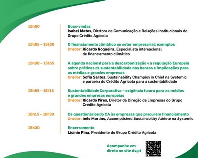 Talk sobre “Sustentabilidade para Grandes Empresas” já amanhã