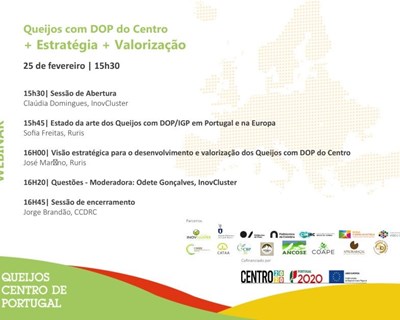 Webinar dedicado aos queijos com DOP do Centro acontece em fevereiro