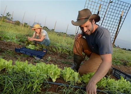 Jovens agricultores